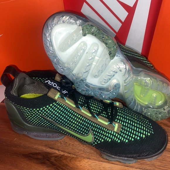 Nike | Shoes | Nike Air Vapormax 22 Fk Flyknit Green Black Dq7640001 Mens Size 11 New In Box 